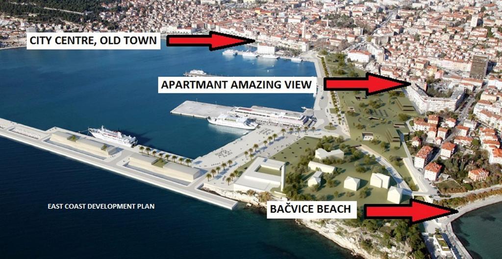 Apartment Amazing View Spalato Camera foto